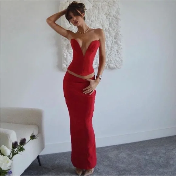 House of CB Red Lydia Corset